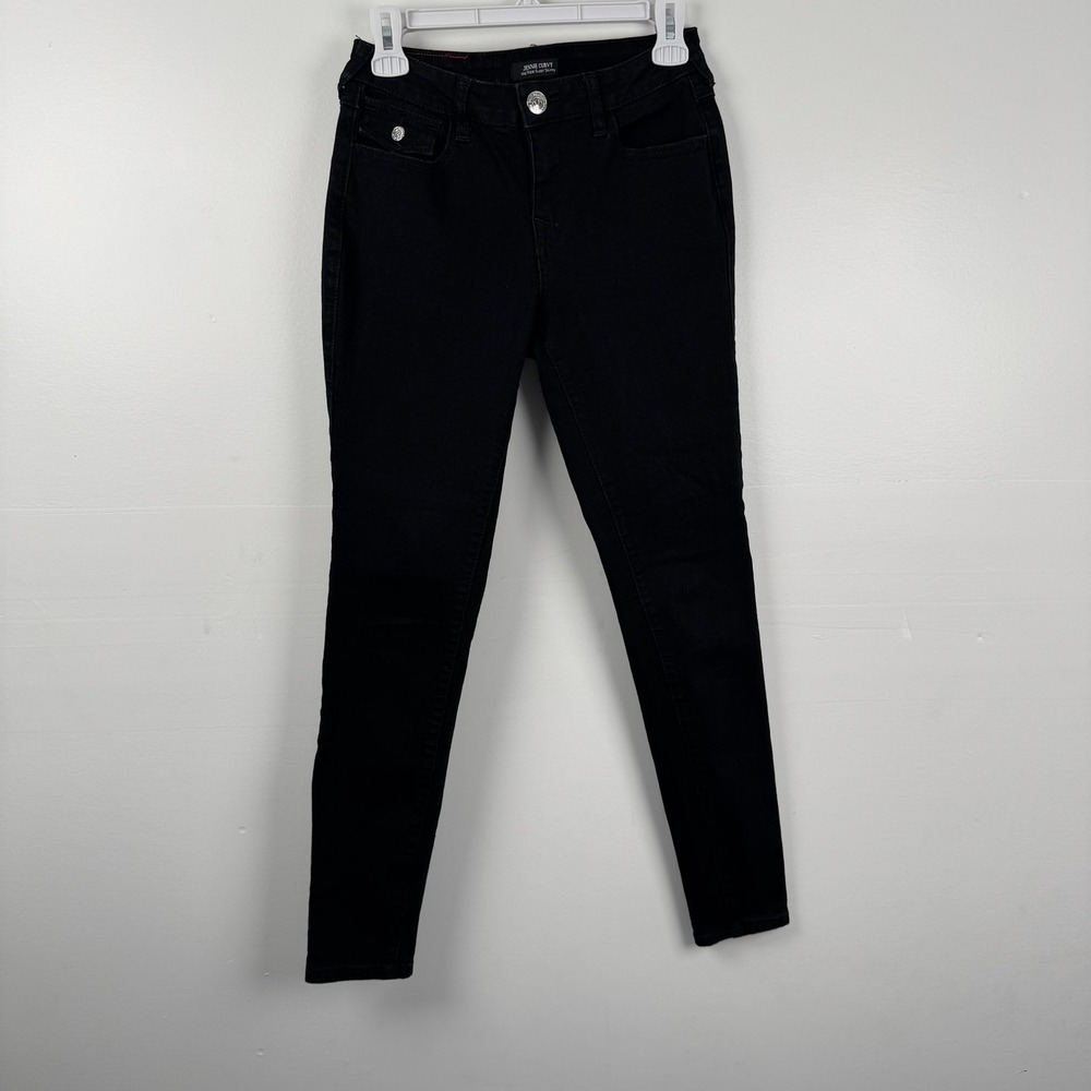 True Religion Jennie Curvy Jeans Womens 25 (26x28) Black Mid Rise Super Skinny